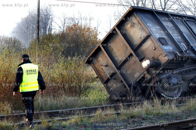 Szczecin / Dalaszewo. Wykolejenie się pociągu towarowego...