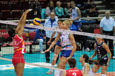 Hala Ergo Arena w Sopocie. Mecz Ligi Mistrzyn Atom...