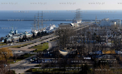 Panorama Gdyni z Hotelu Gdynia. Widok na Skwer Kosciuszki...