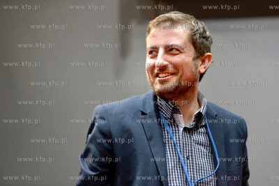 Olaf Eysmont w Gdyńskim Centrum Filmowy po projekcji...