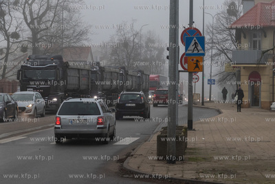 Skrzyżowanie ulic Grunwaldzkiej i Chopina w Pruszczu...