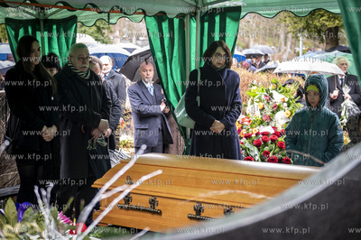 Cmentarz Witomiński w Gdyni. Uroczystości pogrzebowe...