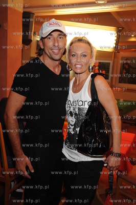 Sopot Hit Festival 2009. Nz Monika Jarosinska i pilkarz...