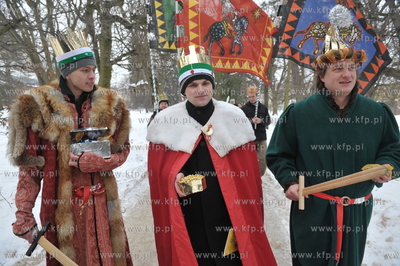 Orszak Trzech Kroli z okazji ich swieta. Pochod Trzech...
