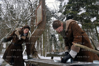 Rekonstrukcja obozu uczestnikow Powstania Styczniowego...
