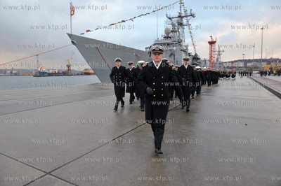 Port Wojenny w Gdyni Oksywie.Uroczystosc przekazania...