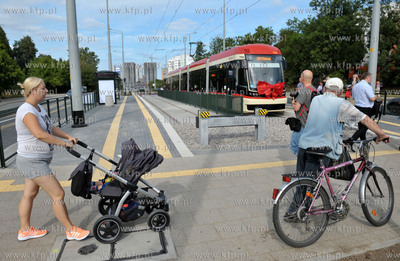 Pierwszy przejazd tramwaju nowa linią na trasie Siedlce...