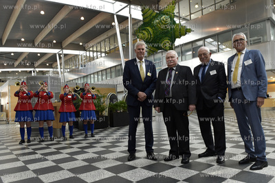 Wizyta Lecha Wałęsy w Billund w Danii. Powitanie...