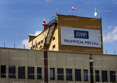 Budynek Telewizji Gdansk. Pogotowie strajkowe w zwiazku...
