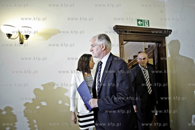 Gdansk. Sad Apelacyjny. Konferencja Ministra sprawiedliwosci...