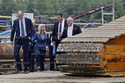 Gdansk. Symboliczne uruchomienie maszyny TBM Damroka,...