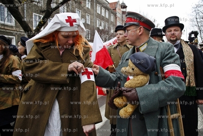 Gdansk. Parada na Swieto Niepodleglosci. 11.11.2013...
