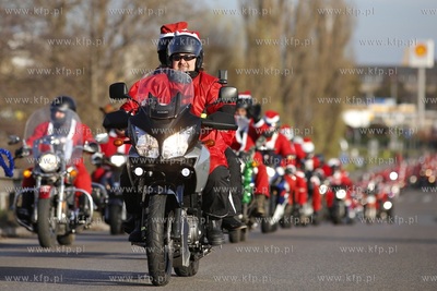 Gdansk. XIII edycja parady Mikolaje na Motocyklach....