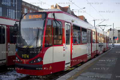 Przystanek tramwajowy Plac Solidarności w Gdańsku.
14.02.2017
fot....