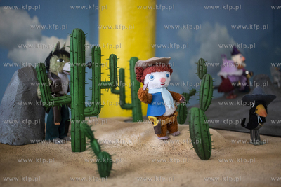 Muzeum animacji Se-ma-for w Łodzi. Nz. makieta z bajki...