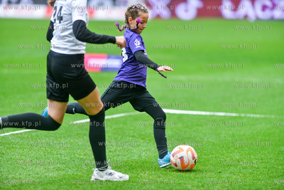 Mecz drużyn influencerek na Polsat Plus Arenie Gdańsk...
