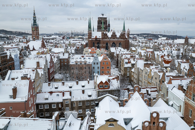 Zima w Gdańsku. Panorama Głównego Miasta. 12.01.2026...