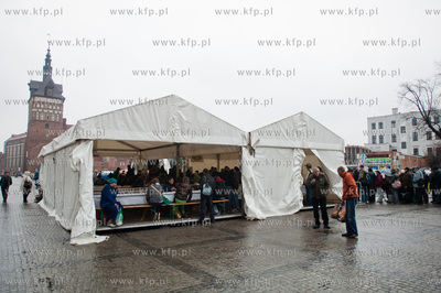 Gdansk. Targ Weglowy. Wielka Sobota. Sniadanie wielkanocne...