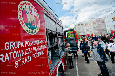 Gdansk Oliwa. Jednostka Strazy Pozarnej przy ul. Beniowskiego....