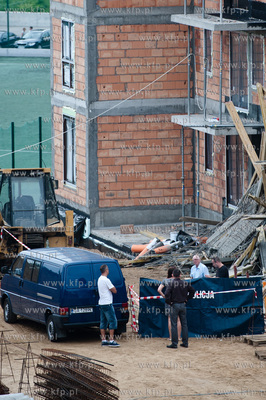 Tragiczny wypadek na budowie osiedla przy ulicy Uczniowskiej...
