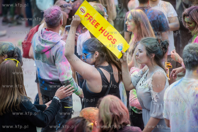 Gdańsk. Plac Zebrań Ludowych. Festiwal Kolorów Nocy...