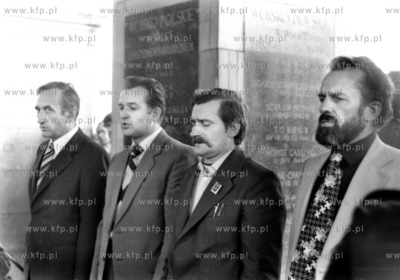 Tadeusz Mazowiecki, Marian Jurczyk, Lech Walesa i Kazimierz...