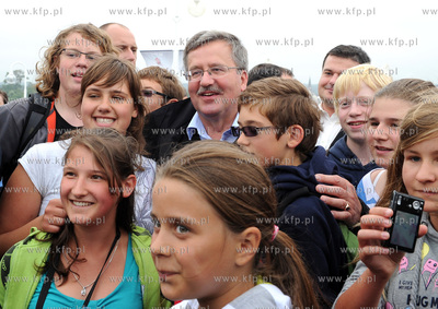 Sopot. Prezydent Bronislaw Komorowski uczestniczyl...