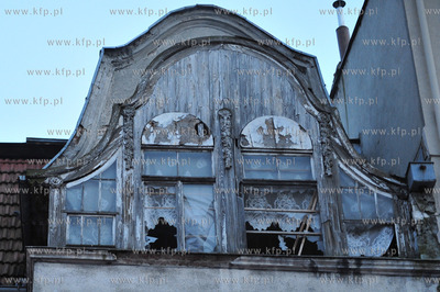 Sopot. Ulica 3 Maja nr 5. Pozar na 2 pietrze kamienicy...