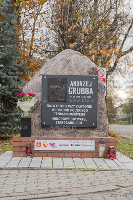 Starogard Gdański,pomnik  Andrzeja Grubby 10.11.2019Fot....