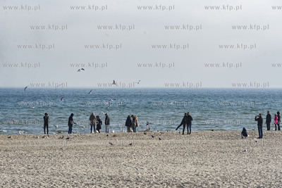 Sopot. Plaża przy molo.18.02.2019 fot. Anna Bobrowska...