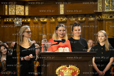 Gdańsk. Uroczysta LI sesja Rady Miasta Gdańska w...