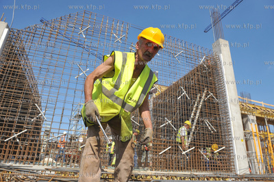 Budowa stadionu w Gdansku Letnicy. 27.08.2009 Fot....