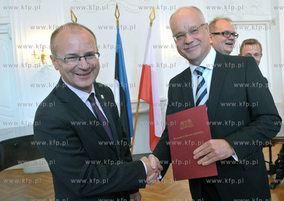 Palac Opatow w Oliwie. Uroczystosc otwarcia Konsulatu...