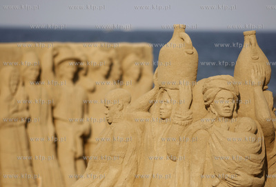 Gdansk Jelitkowo. Gdanski Festiwal Rzezby z Piasku....