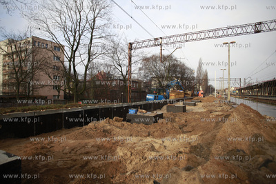 Sopot. Przebudowa peronu  dalekobieznego na dworcu...