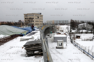 Budowa linii Pomorskiej Kolei Metropolitalnej. Nz....