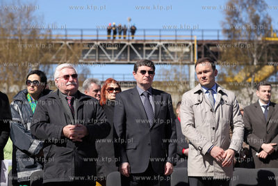 Stocznia Gdansk. Uroczystosc chrztu statku SYN ANTARES....