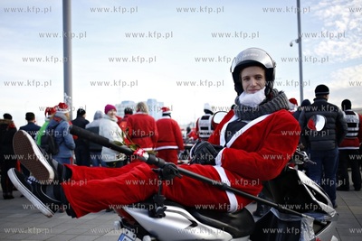 Gdansk. XIII edycja parady Mikolaje na Motocyklach....