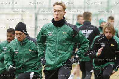 Gdańsk. Stadion przy ul. Traugutta. Trening drużyny...