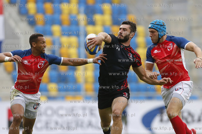 Gdynia. Mistrzostwa Europy w Rugby 7. Mecz Gruzja -...