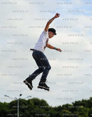 Gdansk. Plac Zebran Ludowych. Baltic Games, festiwal...