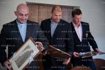 Gdansk. Urzad Wojewodzki. Spotkanie wojewody pomorskiego...