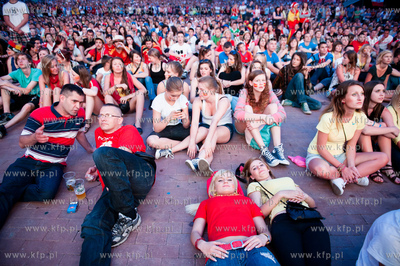 Gdansk. Fanzone - Strefa Kibica. Relacja meczu Mistrzostw...