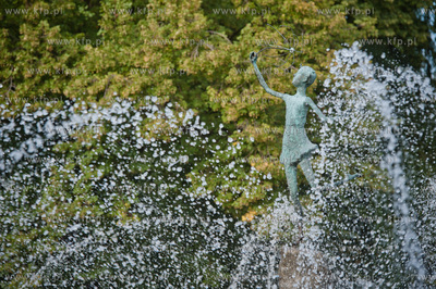 Gdansk. Wrzeszcz. Fontanna przy Placu Generala Jozefa...