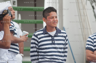 Gdynia. Meksykanski zaglowca Cuauhtemoc, ktory zacumowal...