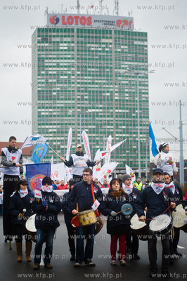 Gdansk. Manifestacja niezadowolonia, zorganizowana...