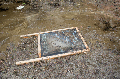 Gdańsk. Wrzeszcz. Skutki silnych opadow, które przeszły...