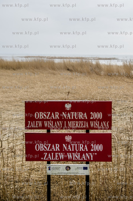 Mierzeja Wiślana. 
Nz miejsce planowanego przekopu...