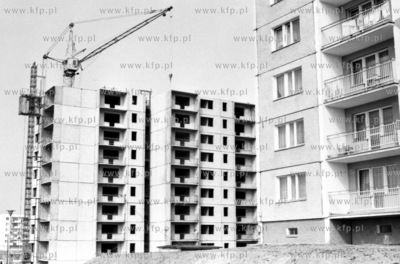 Budowa blokow na gdanskim Chelmie. 16.04.1987 3kwiecien87_z.kosycarz_p24...