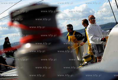 Zatoka Gdanska. Katamaran Gemini 3, na ktorym Roman...